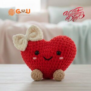 Cute Jellycat Heart Crochet Valentine 1
